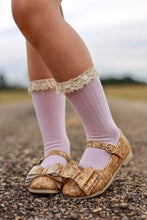 Load image into Gallery viewer, [Gold Speck Cork] Bow Shoes
