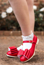 Load image into Gallery viewer, [Red Quilted] Bow Shoes
