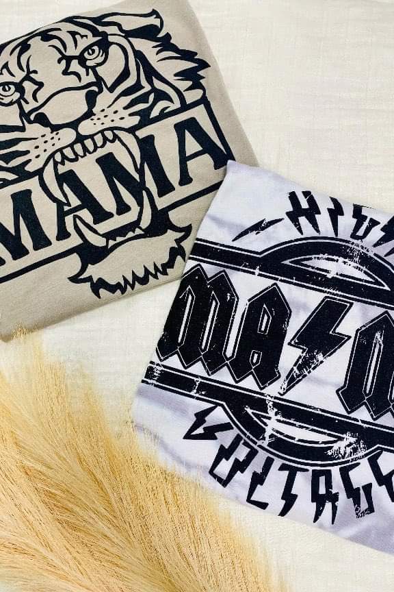 [High Voltage MAMA] Hand Bleached Tee Shirt