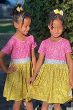 Load image into Gallery viewer, [No. 2 Glitz] Dress w/ Faux Glitter
