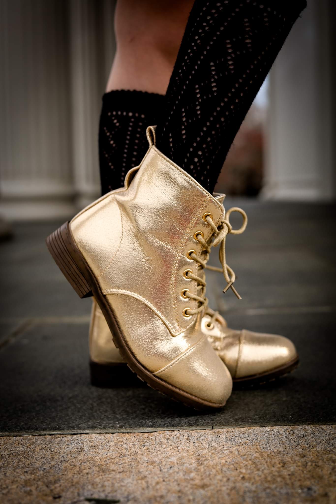 [Metallic Gold] Boots