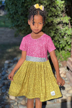 Load image into Gallery viewer, [No. 2 Glitz] Dress w/ Faux Glitter
