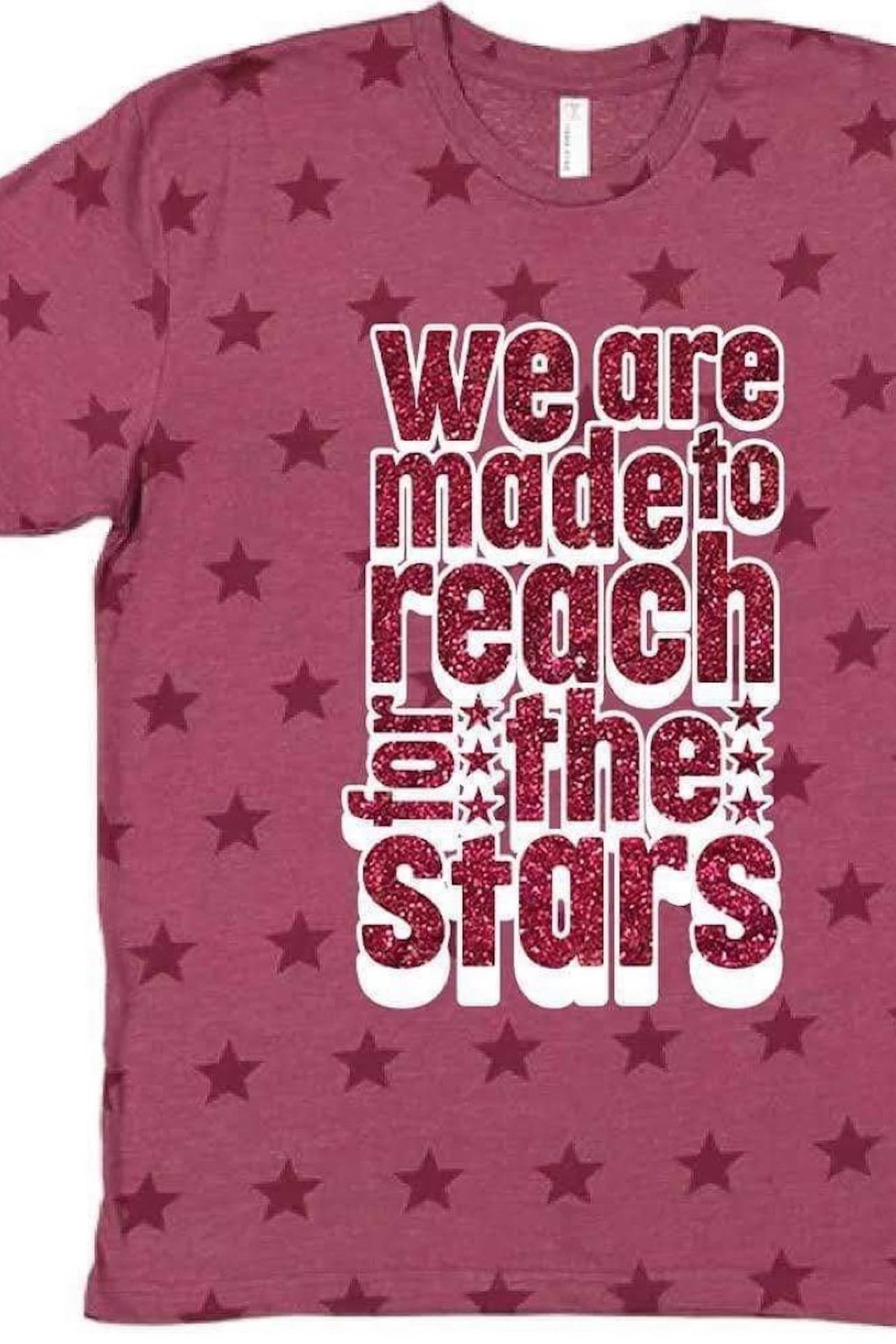 [Reach for the Stars] Tee w/ Stars + Glitter