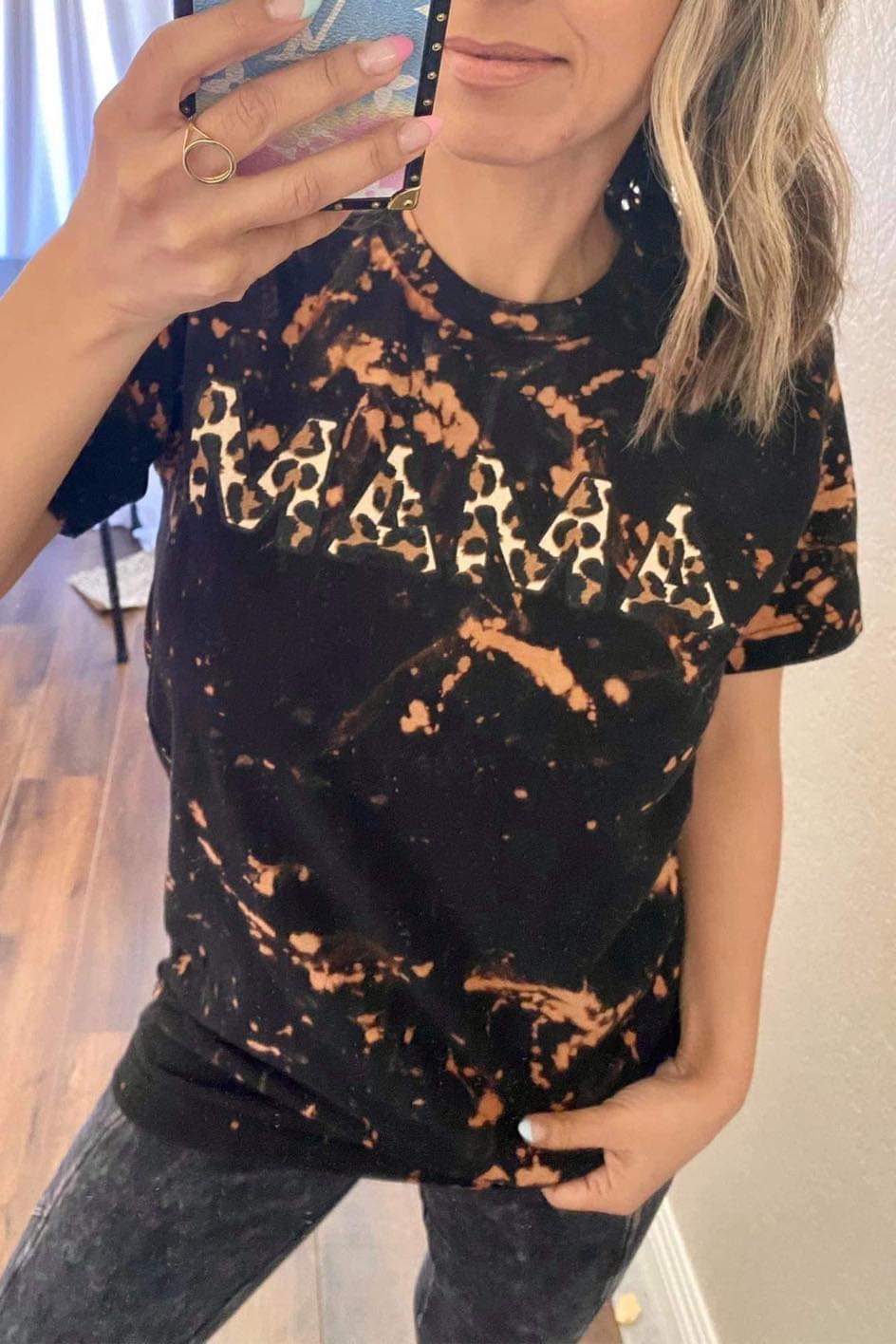 [The Spotted MAMA] Hand Bleached Tee Shirt