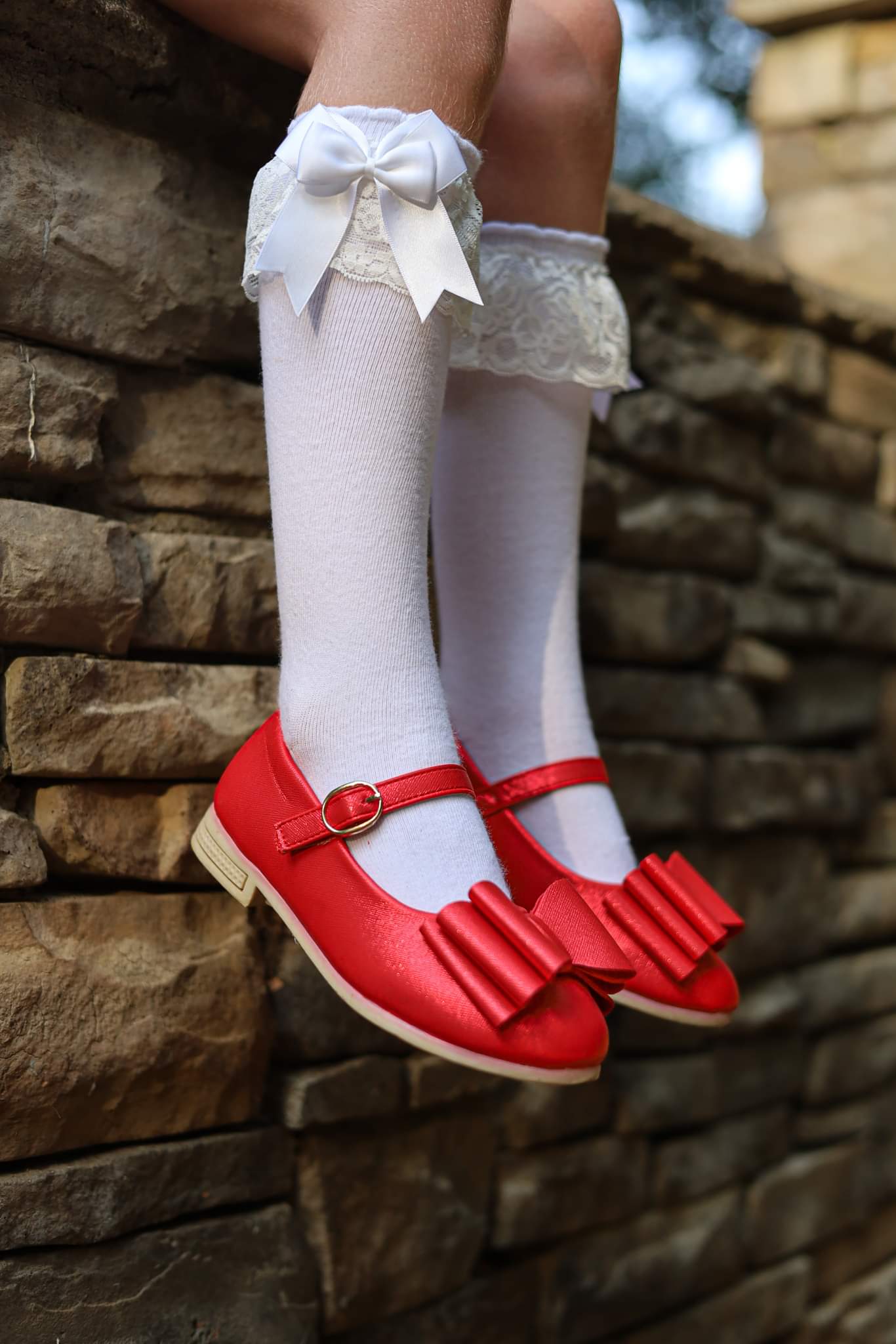 [Red Shimmer] Bow Shoes