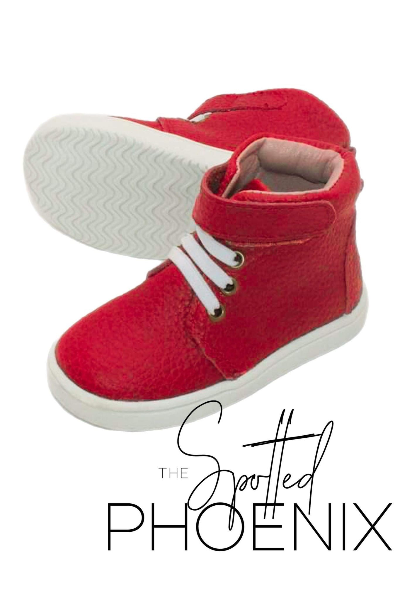 [Red] High Top Tennies