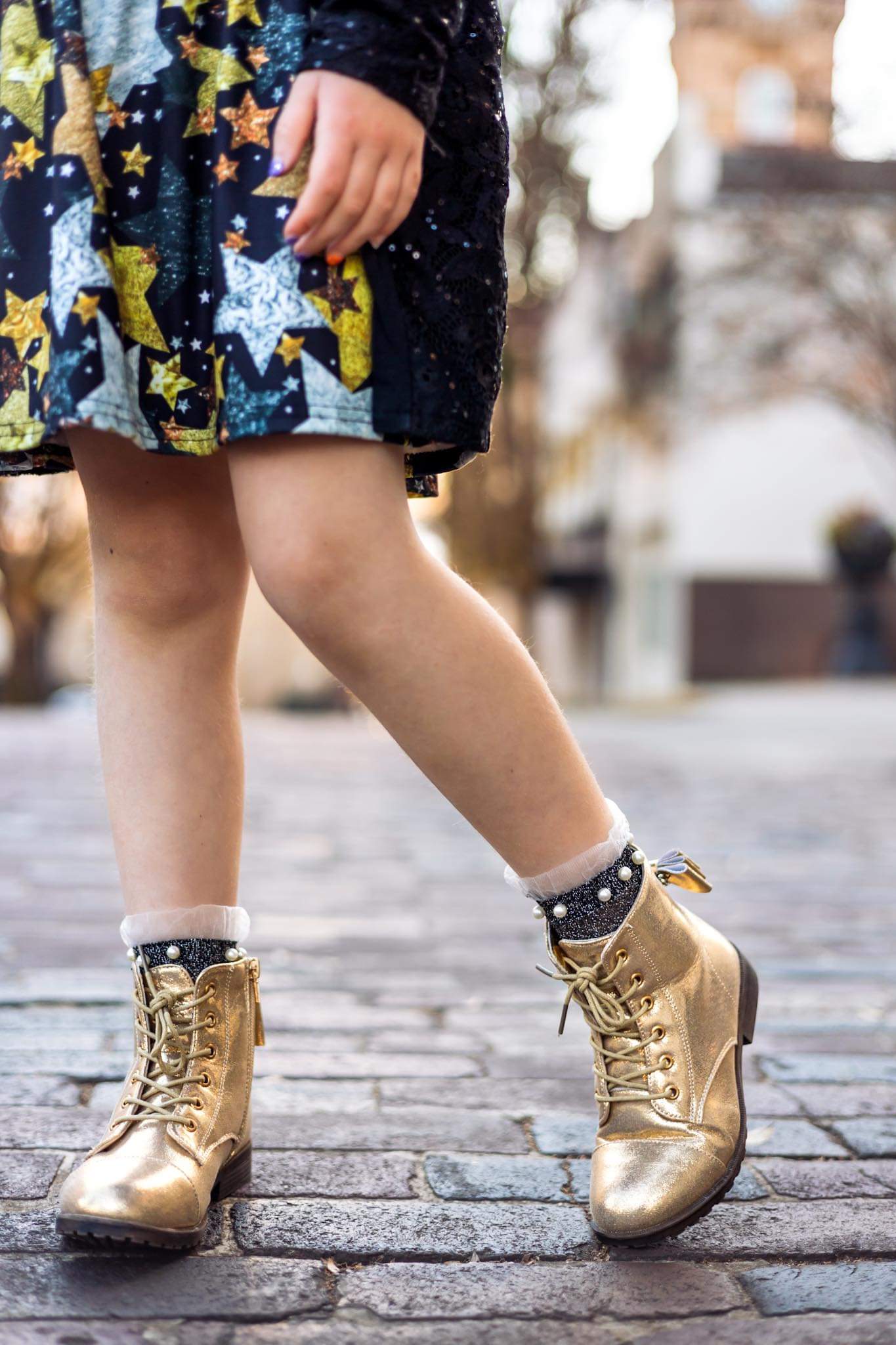 [Metallic Gold] Boots