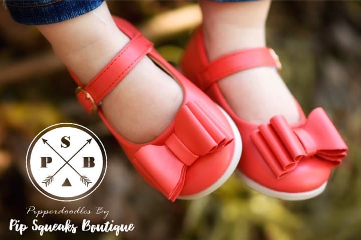 [Matte Red] Bow Shoes