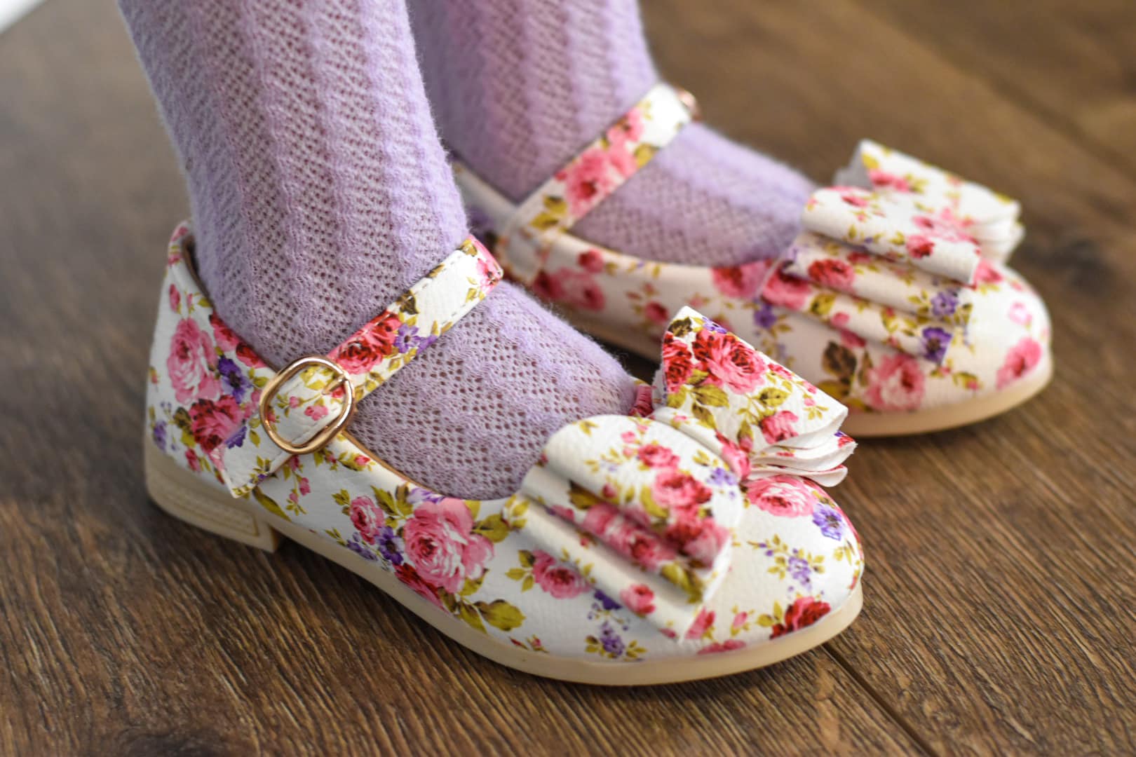 [Floral Blossom] Bow Shoes