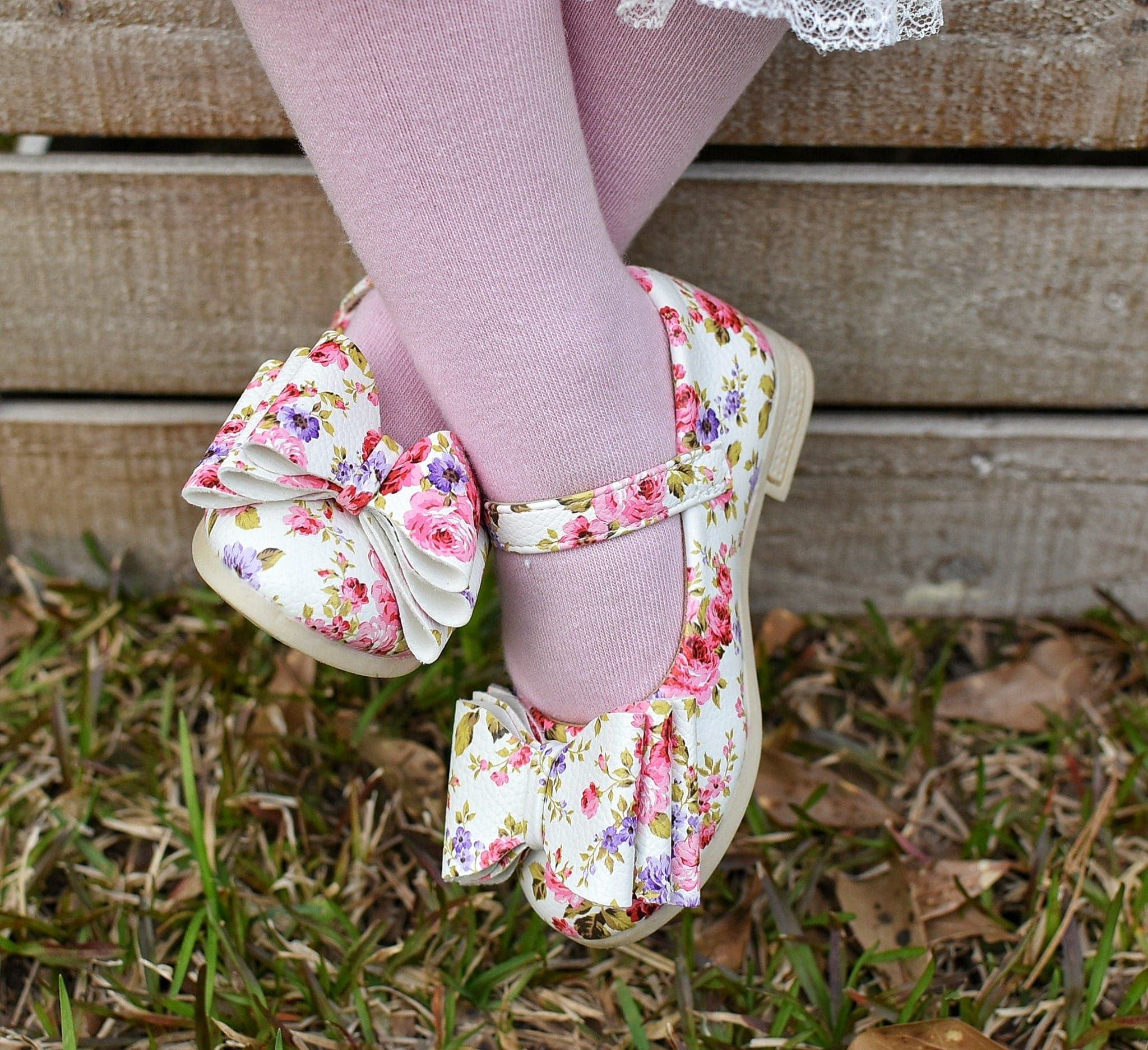 [Floral Blossom] Bow Shoes