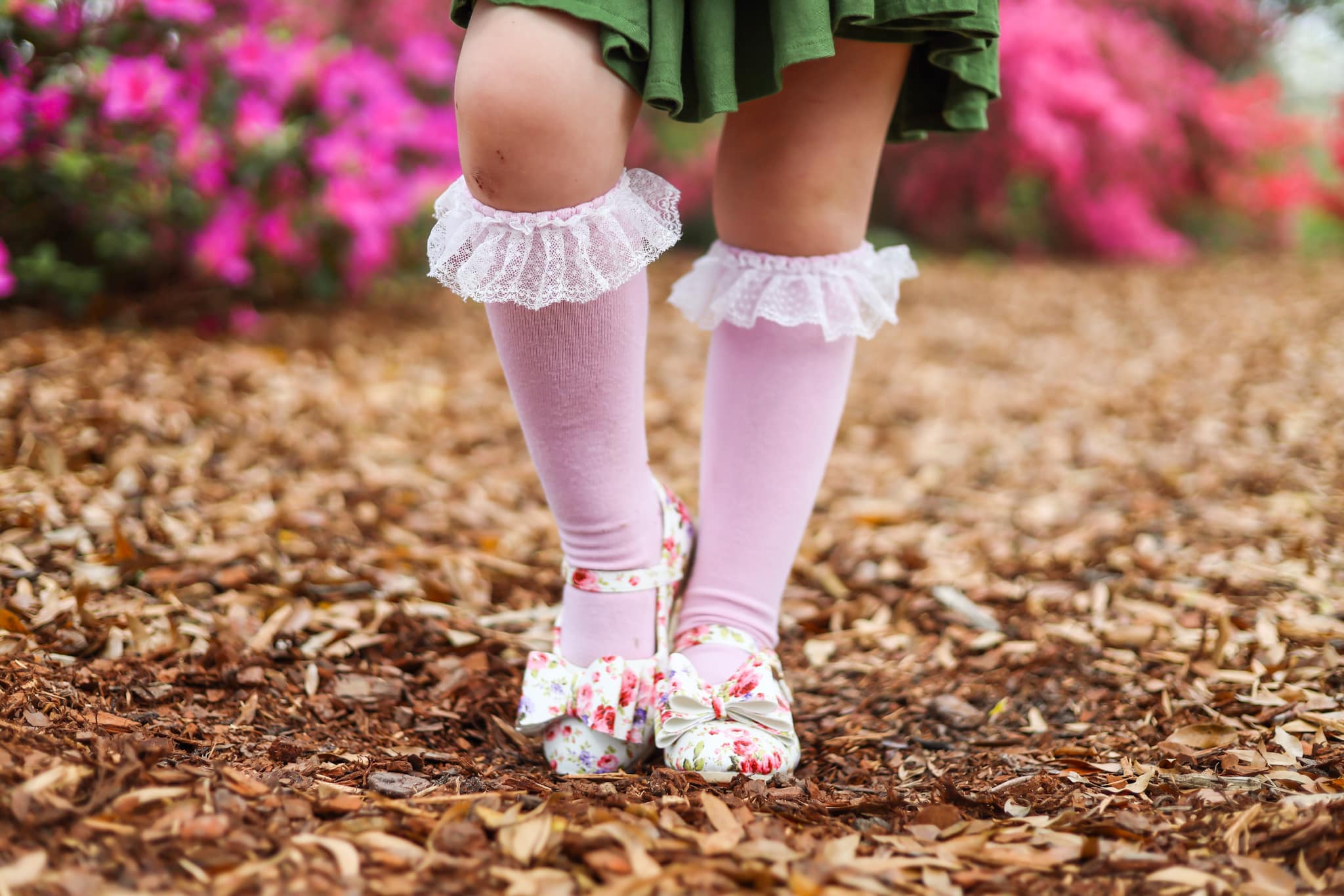 [Floral Blossom] Bow Shoes