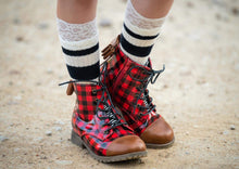 Load image into Gallery viewer, [Buffalo Plaid + Camel] Boots
