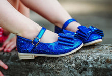 Load image into Gallery viewer, [Blue Sparkle] Bow Shoes
